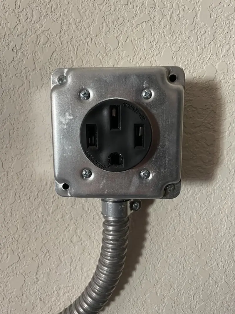 NEMA 14-50 outlet installed for Electrical Panel Upgrade in Boiling Spring Lakes
