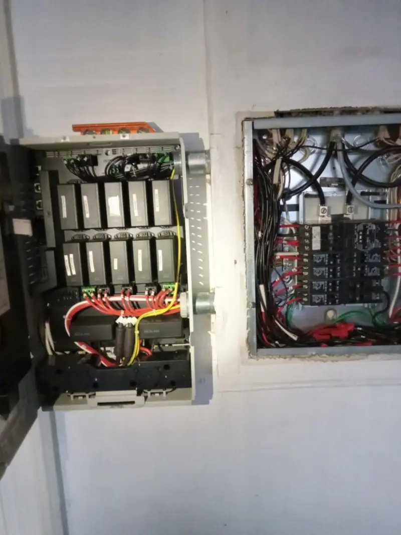 Electrical panel upgrade completed for Security Camera Wiring in Boiling Spring Lakes